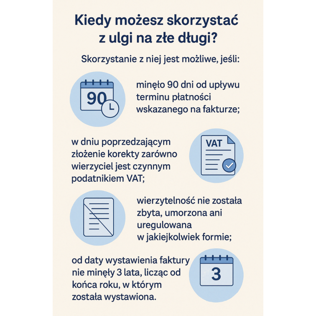 ulga na złe długi vat